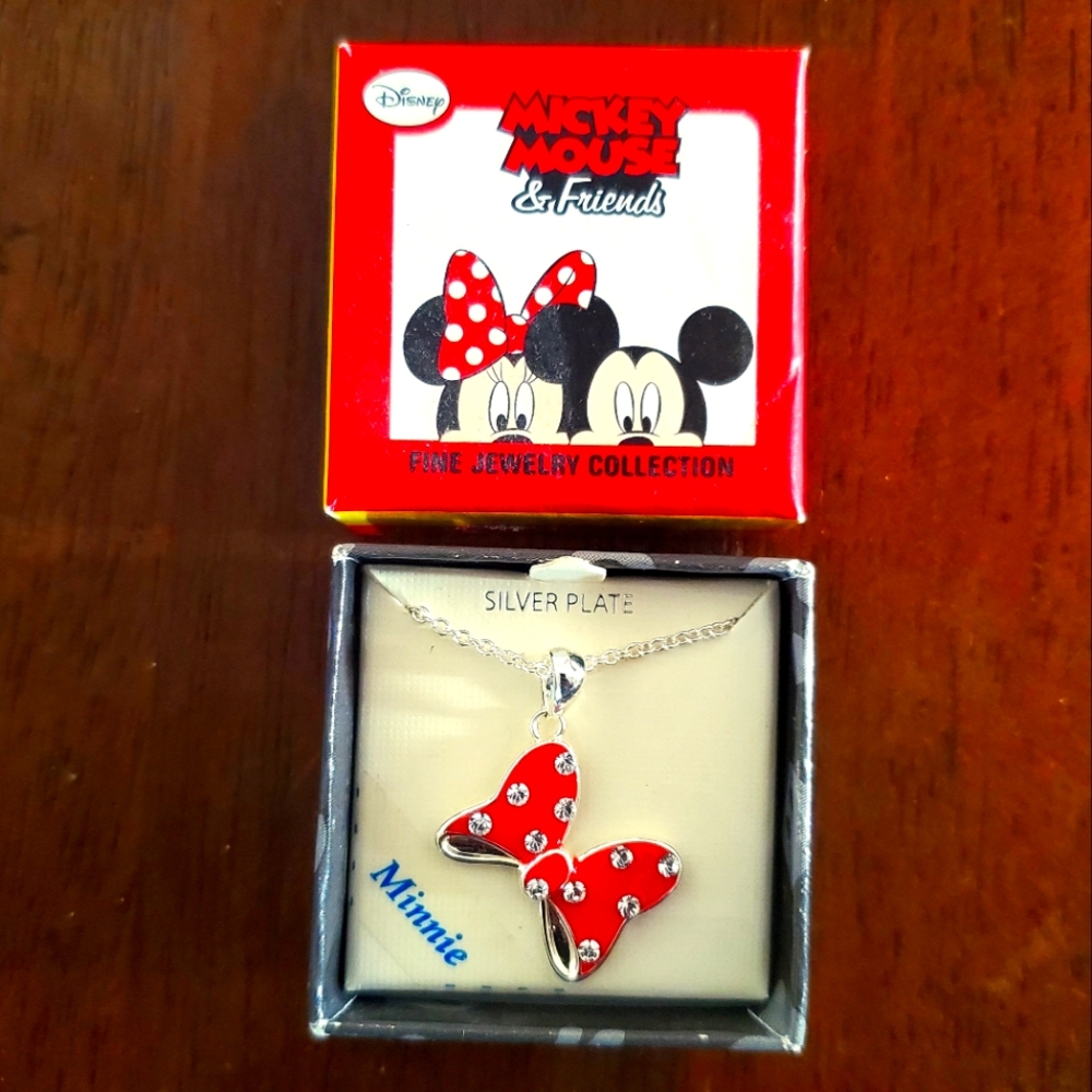 MIB Disney Girls Minnie Mouse Necklace.